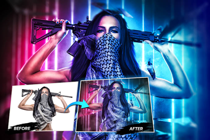 do professional photoshop editing, photo retouching and manipulation
