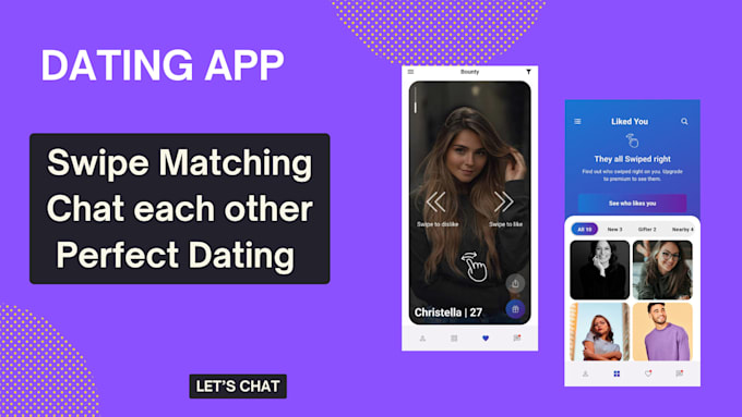 develop a custom dating app, tinder or bumble clone using flutter