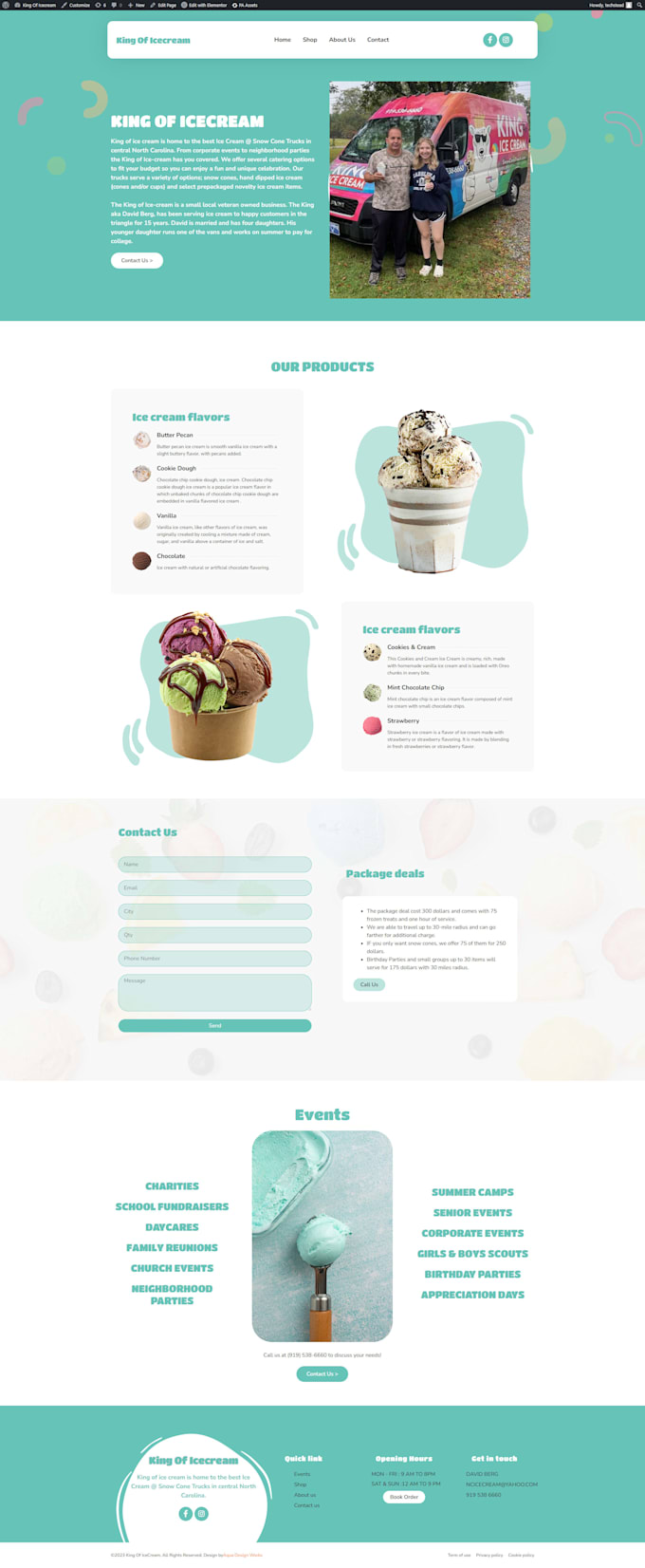 fix error resolve and design a development website using elementor on wordpress