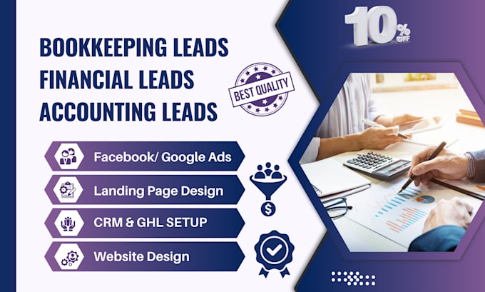generate bookkeeping leads financial leads  accounting leads accountant leads