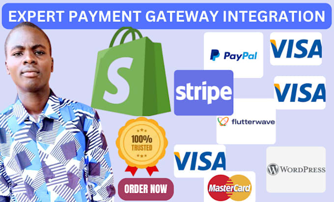 integrate paypal credit debit payment gateway smart button on shopify wordpress