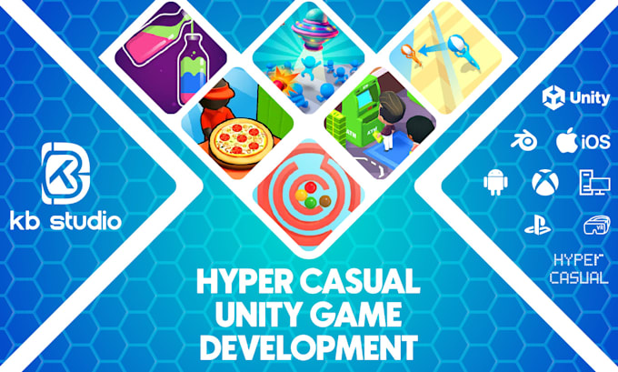 create a 2d and 3d hyper casual game on unity