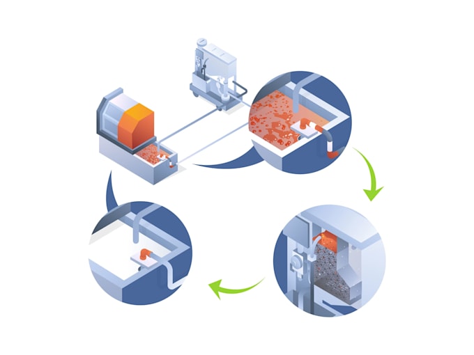 design manual instruction illustration for product