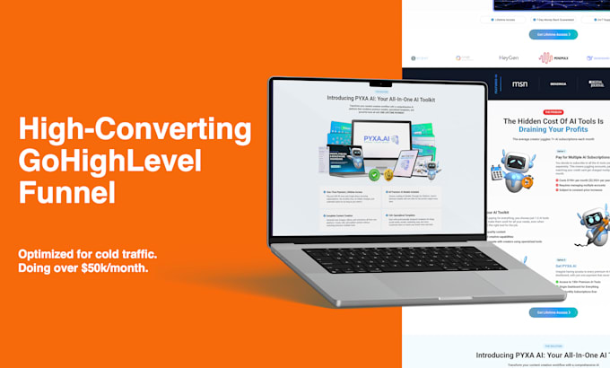 build your gohighlevel website, ghl funnel and automation