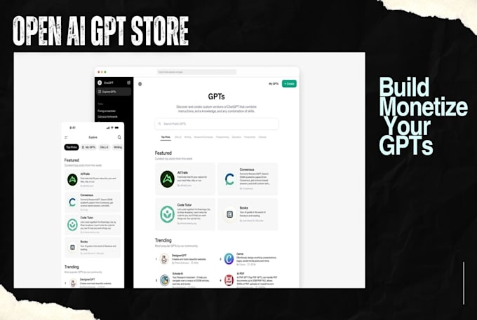 create custom gpt with actions for the gpt store