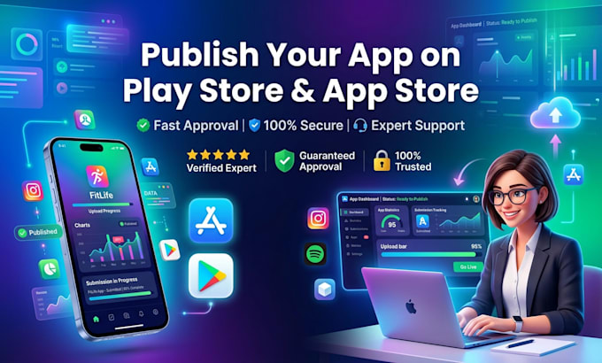 fix your app store or play store issues and publish your app successfully