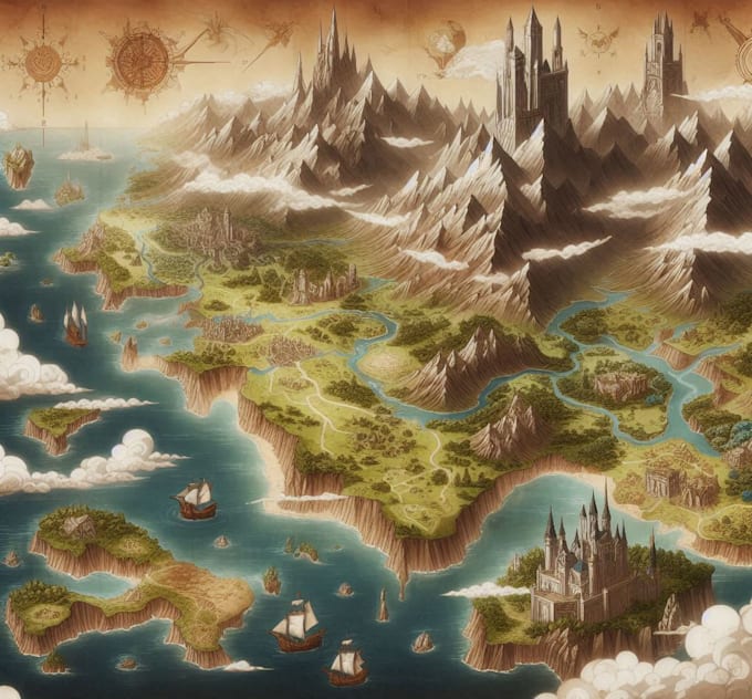 Create your fantasy map city world map by kekroph maone fiverr