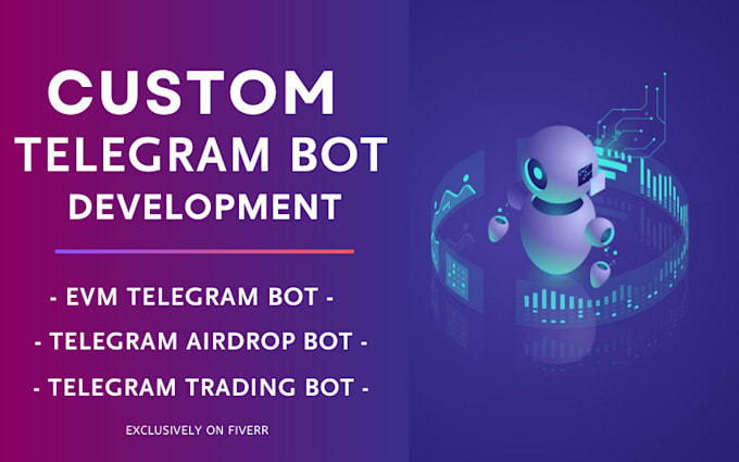 develop telegram airdrop bot custom trading bot on solana evm ton