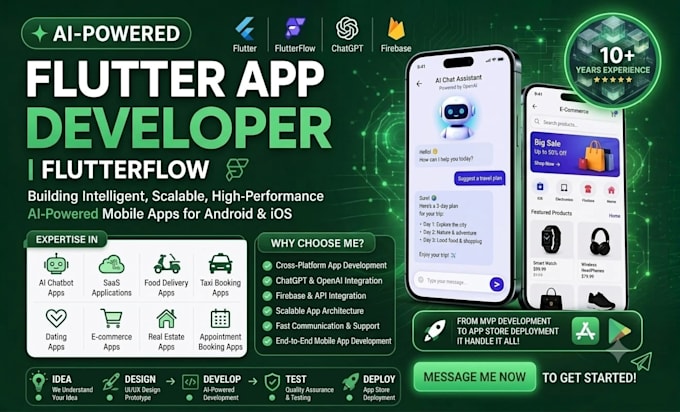 build a cross platform ai flutter app with chatgpt and rest API integration