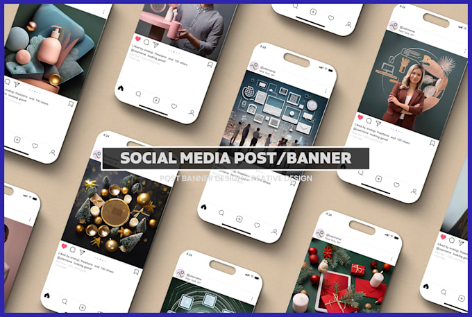 create highend social media posts, ads, and banner designs for your brand