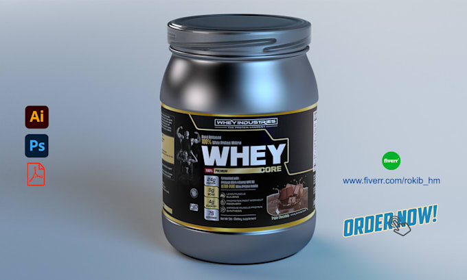 do eye catching product label design packaging and box design