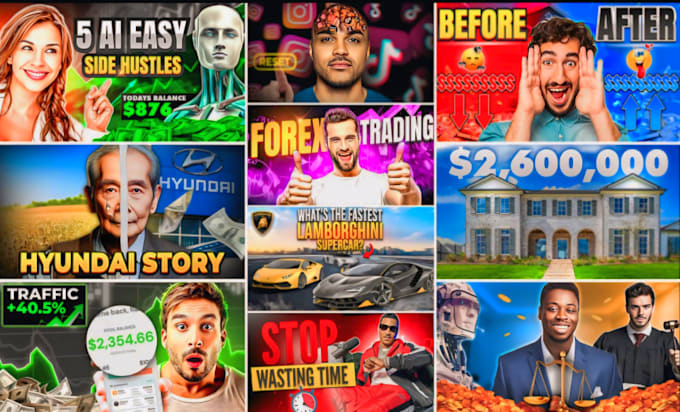 design attractive youtube thumbnails