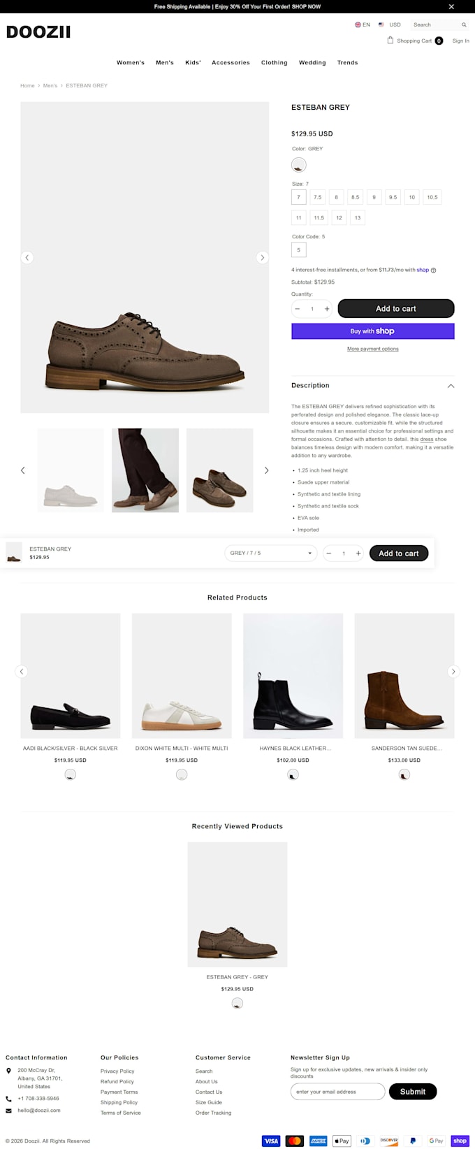 do shopify website development, shopify store design, shopify website design