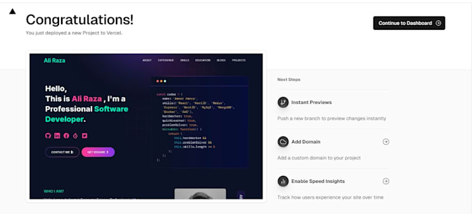 deploy your react js, next js website to vercel, netlify and github