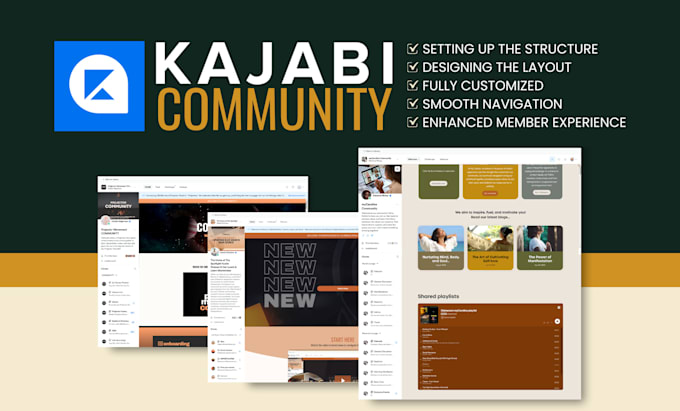 setup and design your kajabi community