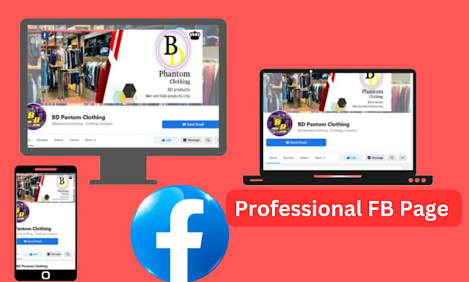 create and setup professional  facebook business page