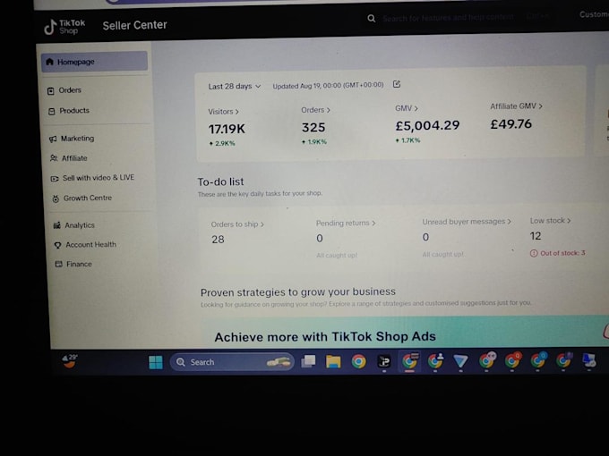 create UK, USA tiktok account with creativity program