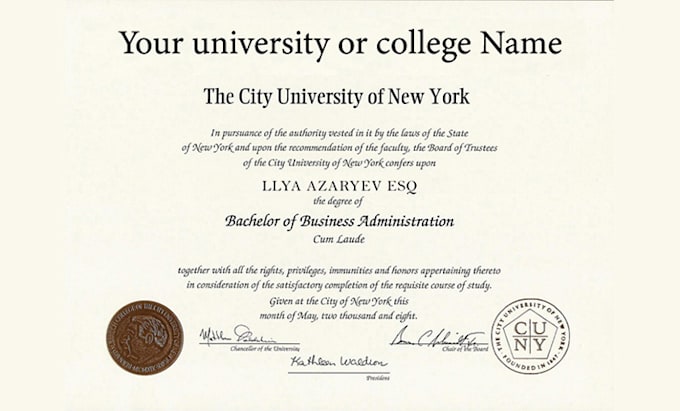 do professional degree certificate and award certificate