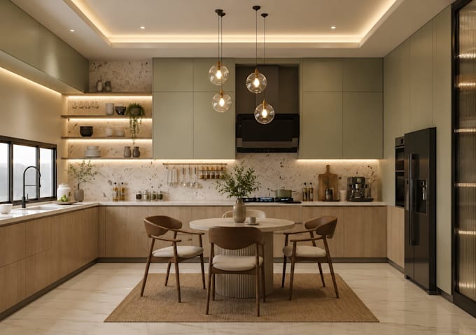 create interior design and realistic 3d interior rendering