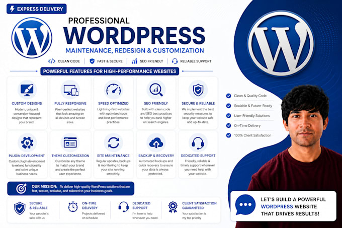 design, build, fix wordpress website, woocommerce and website issues