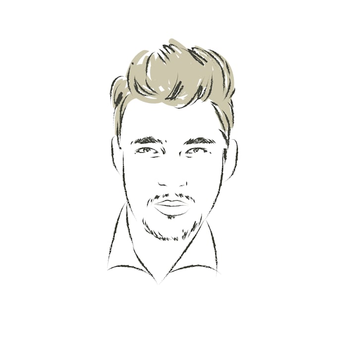 draw your realistic portrait in my style