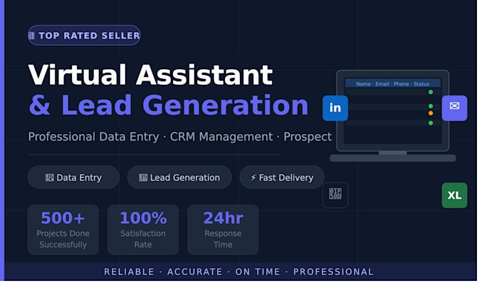 be your expert data entry and lead generation specialist