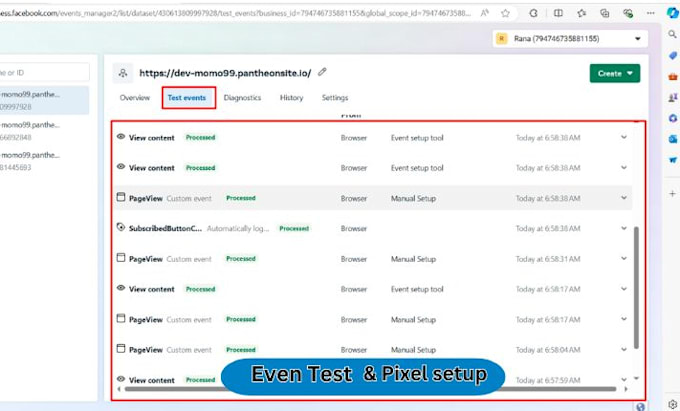 setup meta pixel, shopify pixel, fix pixel, tag manager, and domain verification