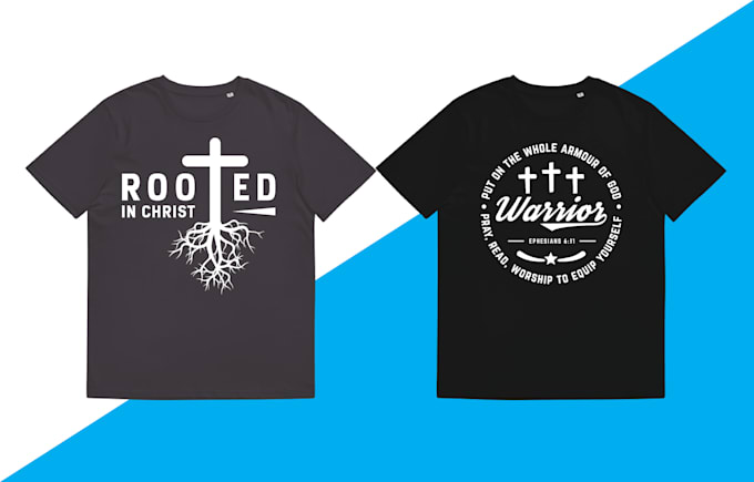 do christian typography t shirt design