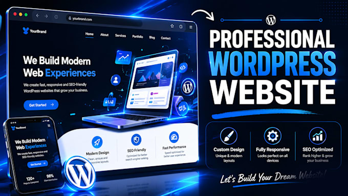 build a professional responsive wordpress website for your business