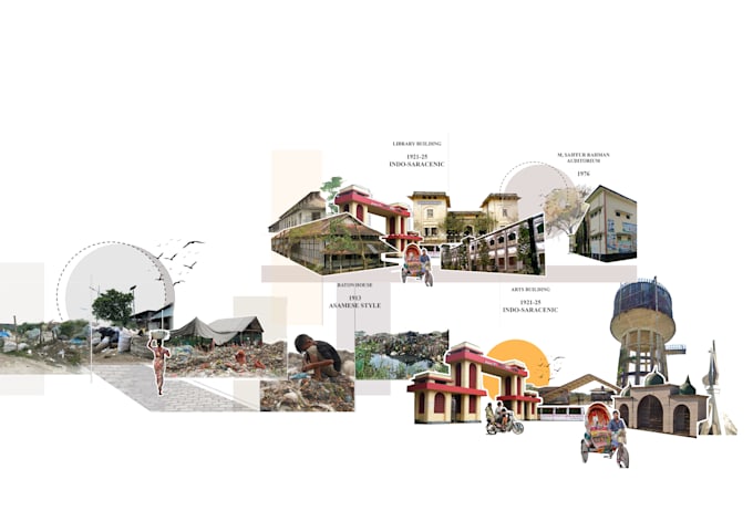 make architectural photo collages