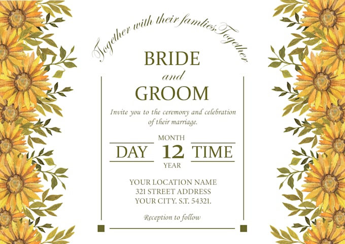 design foldable invitation card
