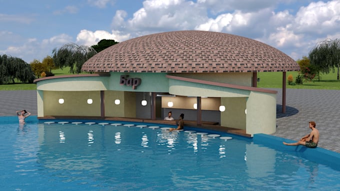 create exterior visualizations for commercial properties