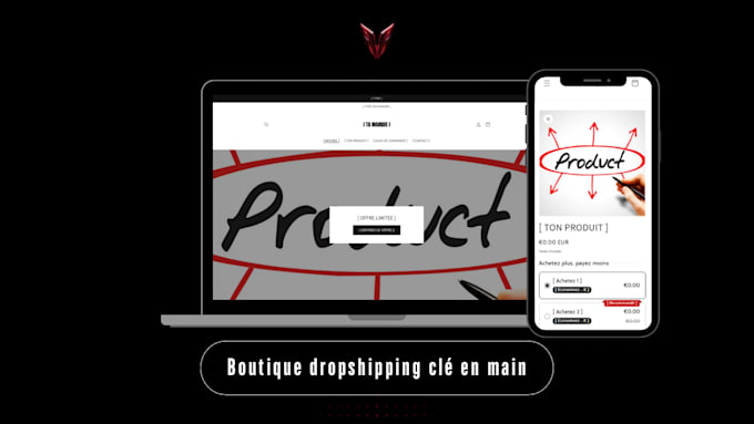 create a one product shopify dropshipping store ready to sell