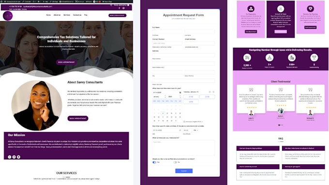 design bookkeeping website tax website accounting website finance website
