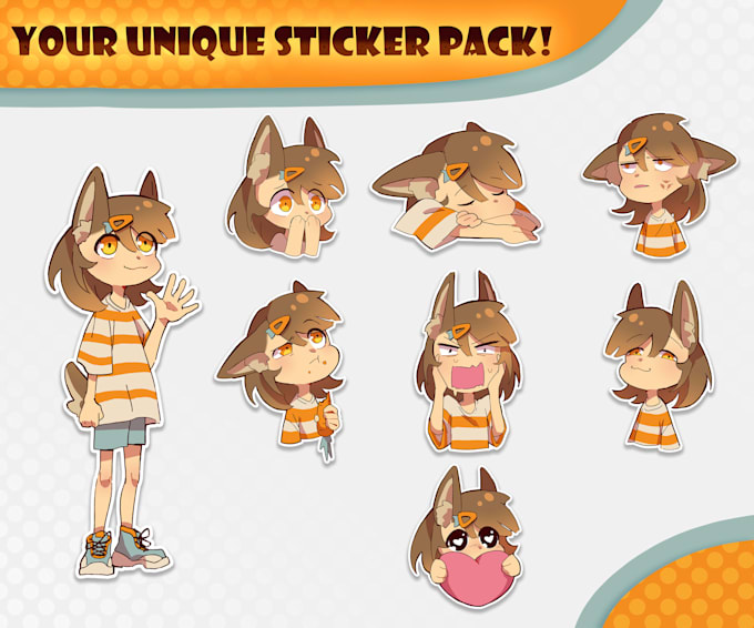 create cute stickers or emoji