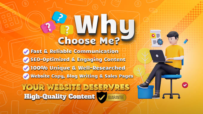 do SEO website content writing and be your professional copywriter