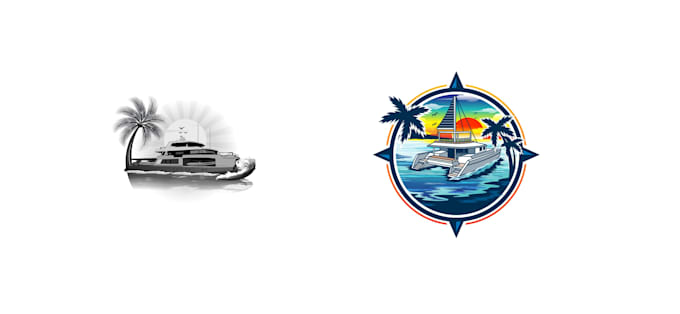 design tour travel adventure and minimalist logo