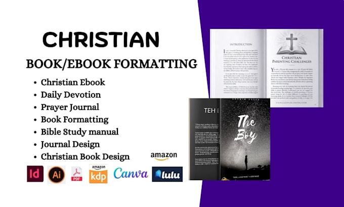 format, design christian ebook, journal, prayer book planner, daily devotion,KDP