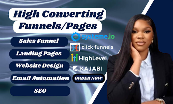 landing page, sales funnel in systeme io clickfunnels kajabi gohighlevel