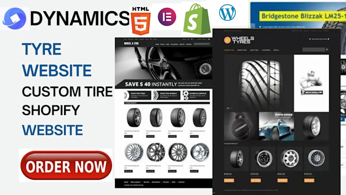 build a custom ecommerce tire tyre website