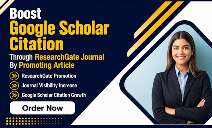 boost google scholar citation through research gate journal by promoting article