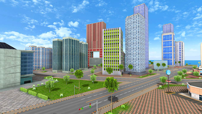 design low poly 3d environments game levels for unity3d