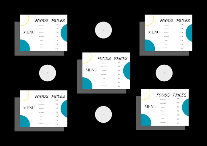Design a stylish menu for your business by Mustifyy | Fiverr