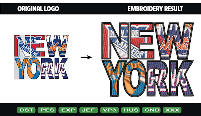 digitize logo for embroidery machine dst pes file