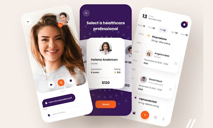 develop secure doctor app, patient app, telemedicine app