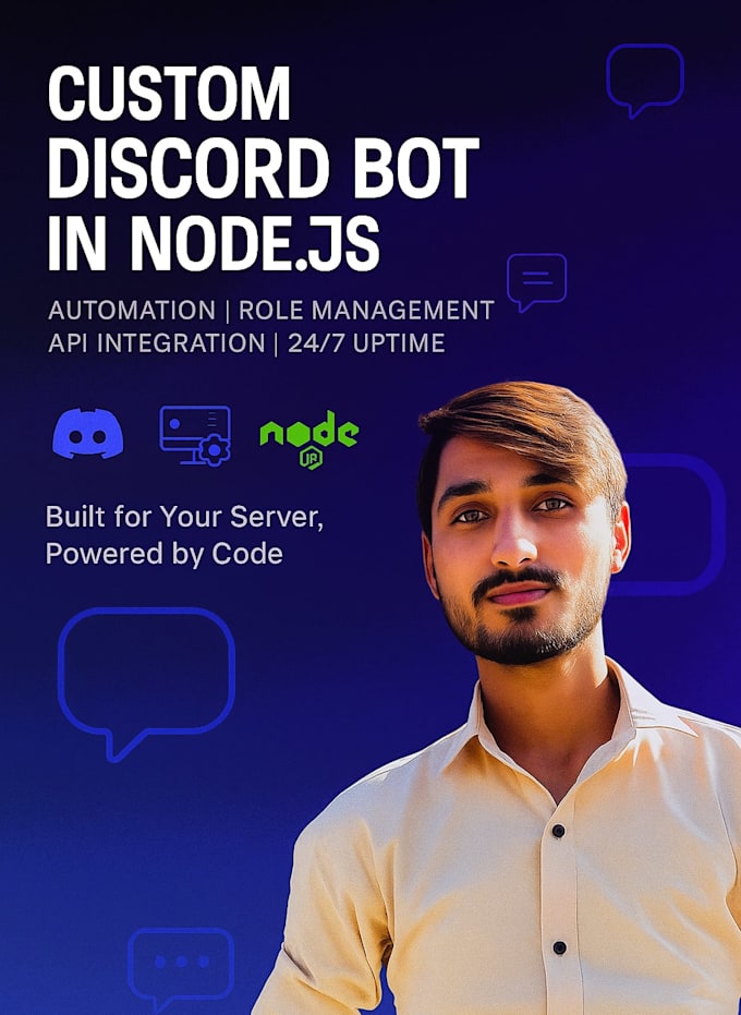 build a custom ai discord bot using nodejs or python