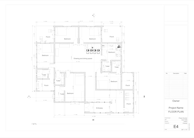 draw architectural plan in autocad and revit