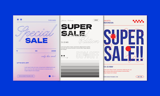 design eye catching and professional sale posters and flyers