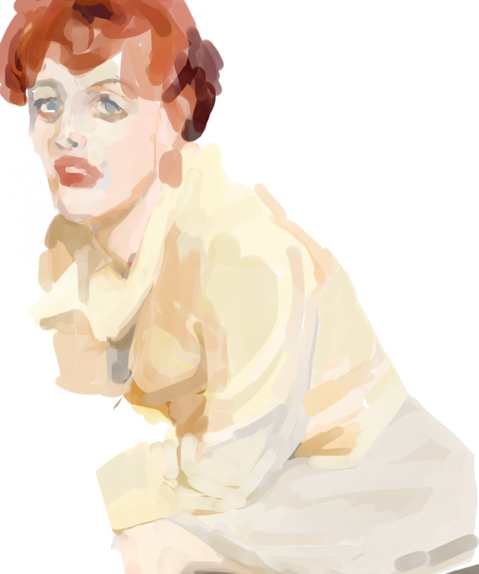 paint a realistic digital portrait