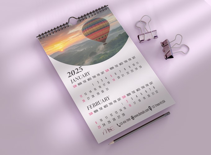 do unique desk and wall calendar design